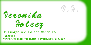 veronika holecz business card